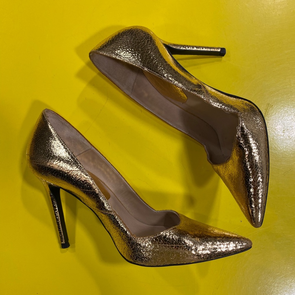 Gold heels